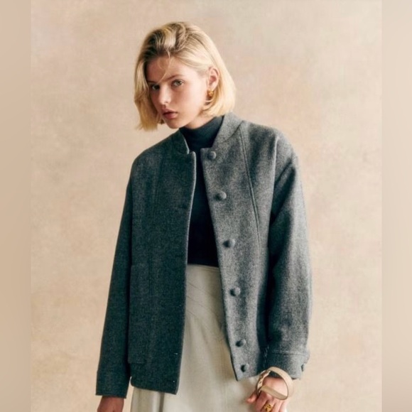 Sezane Jackets & Blazers - SEZANE 
Ryler Jacket (Grey Wool)
